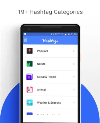 Hashtags android App screenshot 2